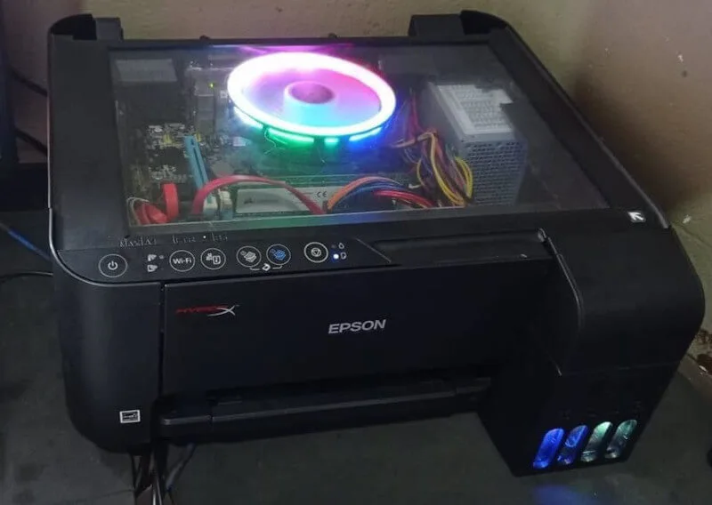 Komputer w drukarce, i to RGB