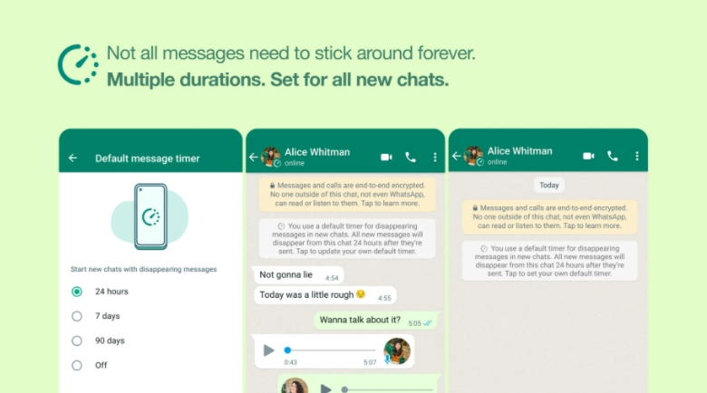 whatsapp znikajace wiadomosci ulepszenia 2