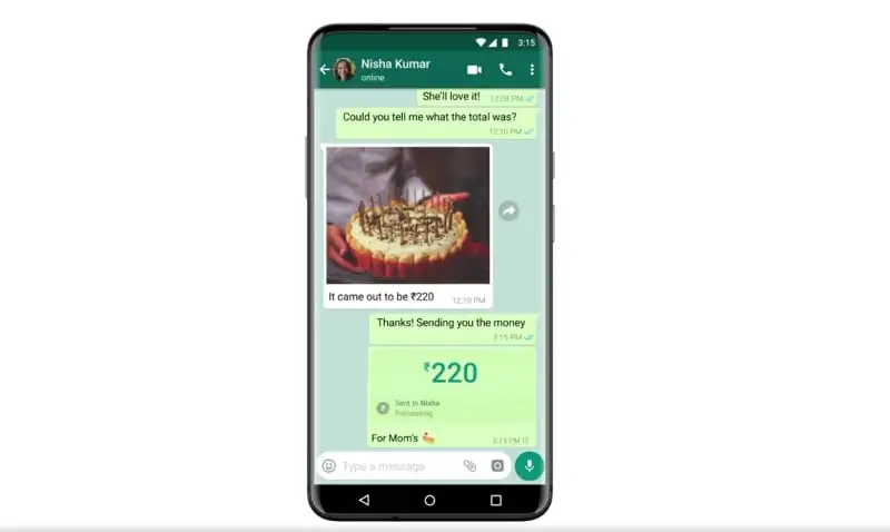 WhatsApp uruchamia płatności kryptowalutowe h