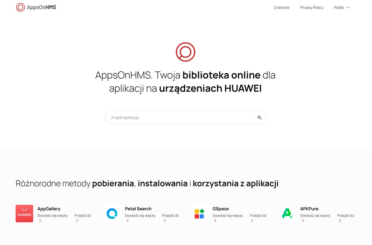 Witryna AppsOnHMS