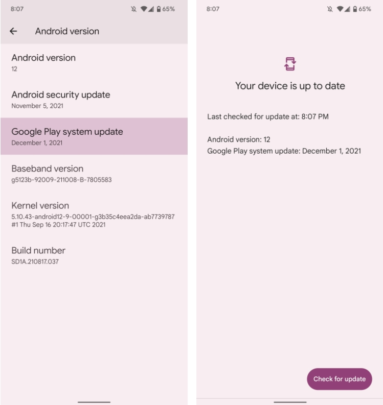 google aktualizacje systemowe 2