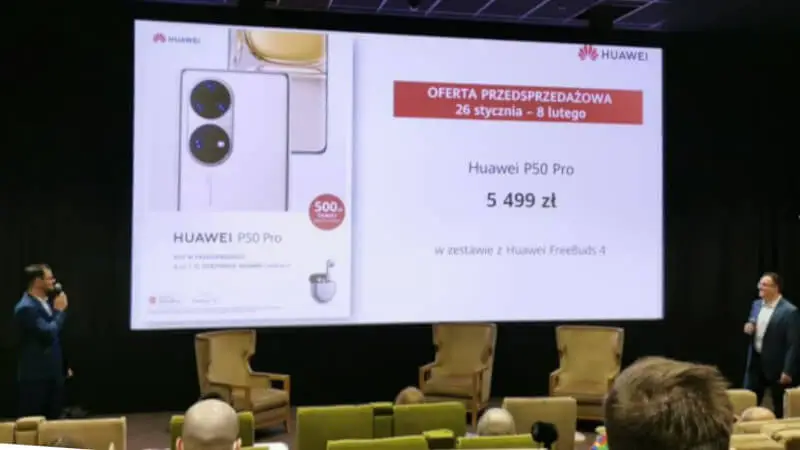 Premiera Huawei P50 Pro ze świetnym aparatem i składanego Huawei P50 Pocket