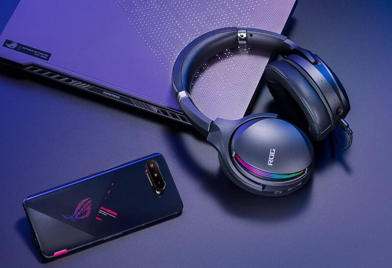 Słuchawki dla graczy ASUS ROG Fusion II 500 i 300. Do PC i konsoli Sony PS5