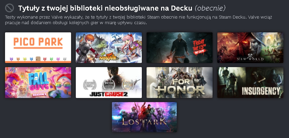 steam deck kompatybilnosc biblioteki 4