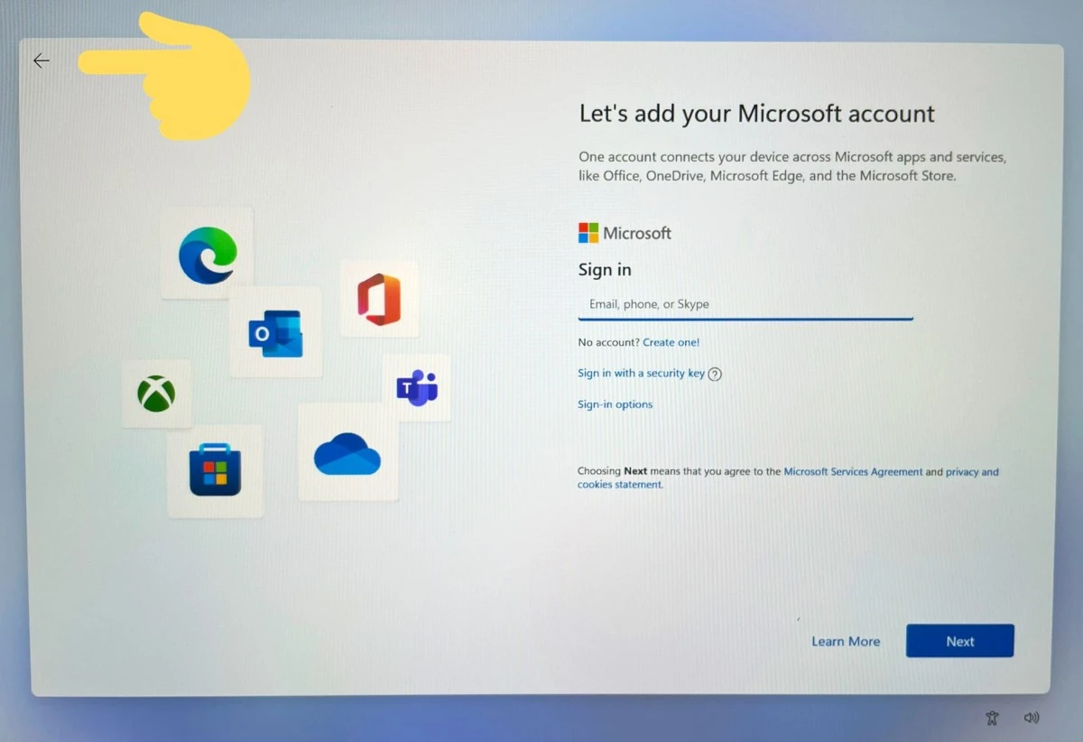 windows 11 bez konta microsoft