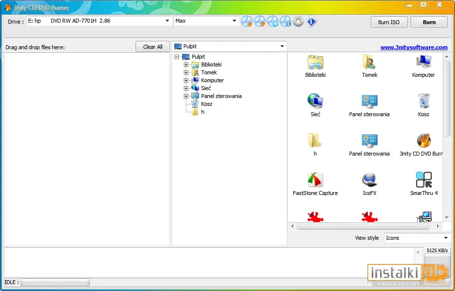 Okladka 3nity CD DVD Burner