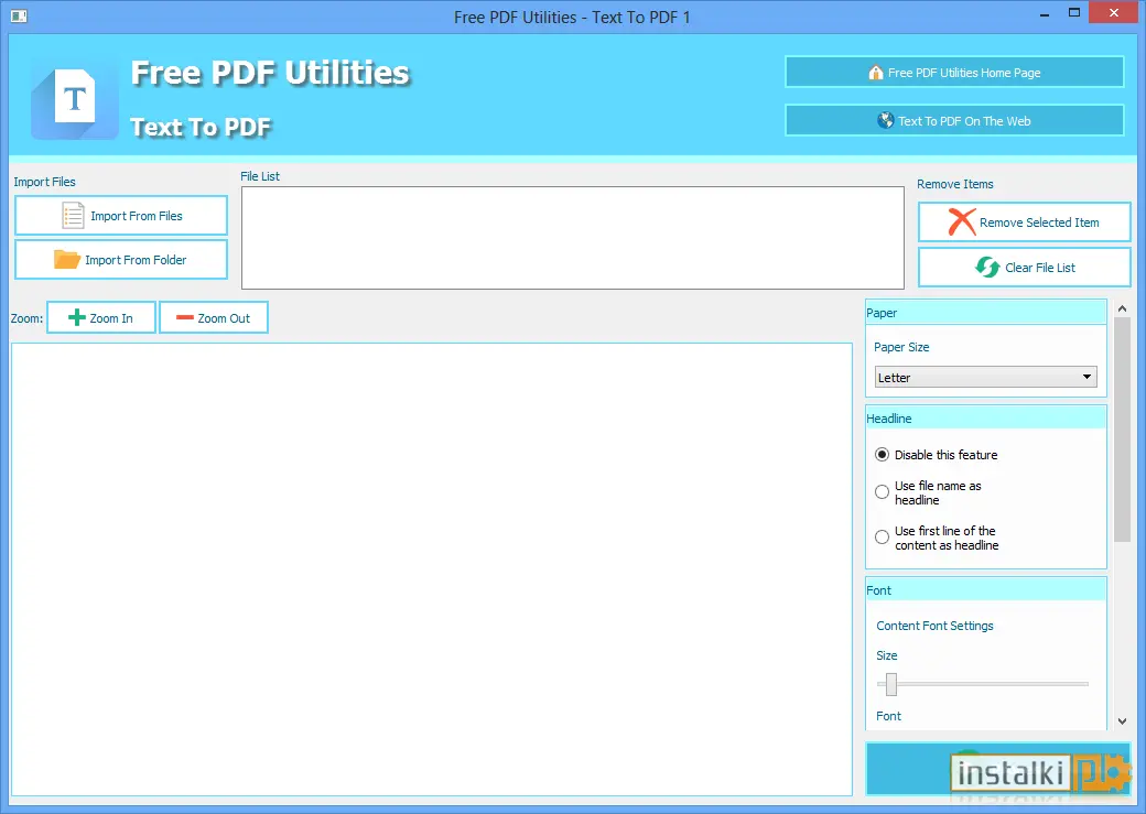 Okladka Text To PDF