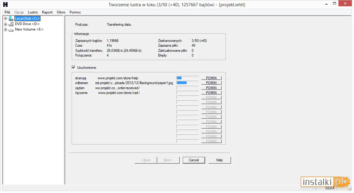 WinHTTrack Website Copier
