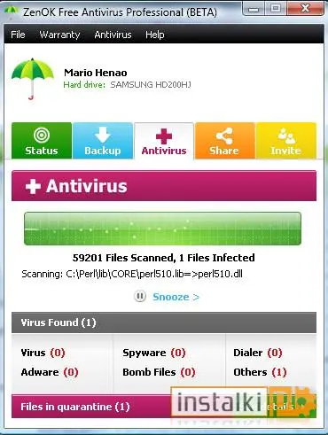 Okladka ZenOK Free Antivirus 2012