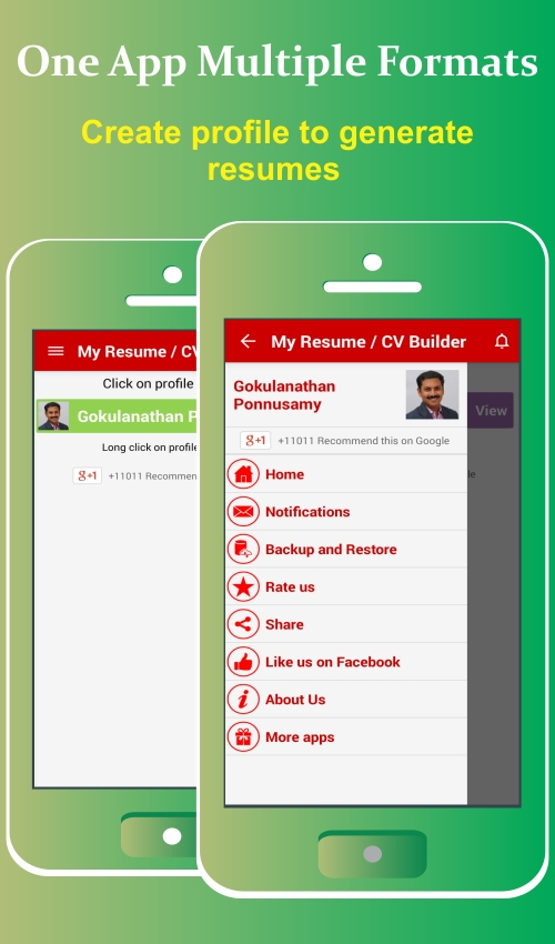 Resume Builder App Free CV Maker & PDF Templates