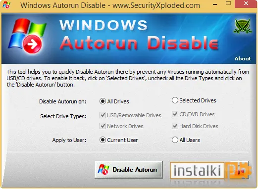 Windows Autorun Disable