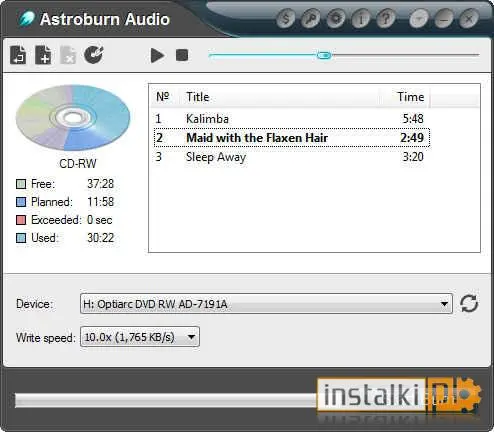 Astroburn Audio 1.6.0 - Windows - download - instalki.pl