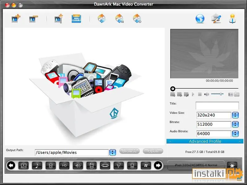 DawnArk Mac Video Converter