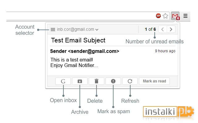Notifier for Gmail