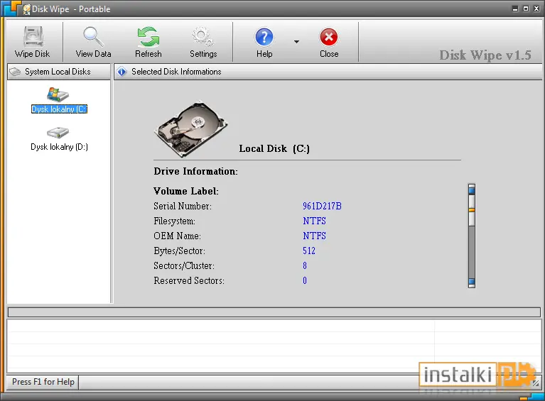 Okladka Disk Wipe