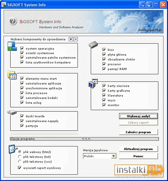 SiGSOFT System Info