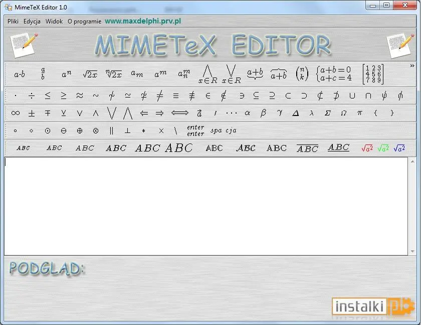 MimeTeX Editor