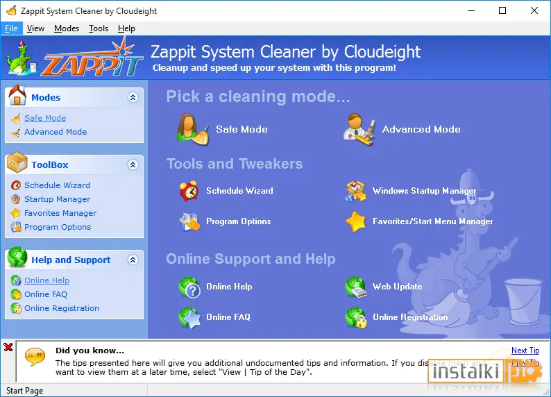 Zappit System Cleaner