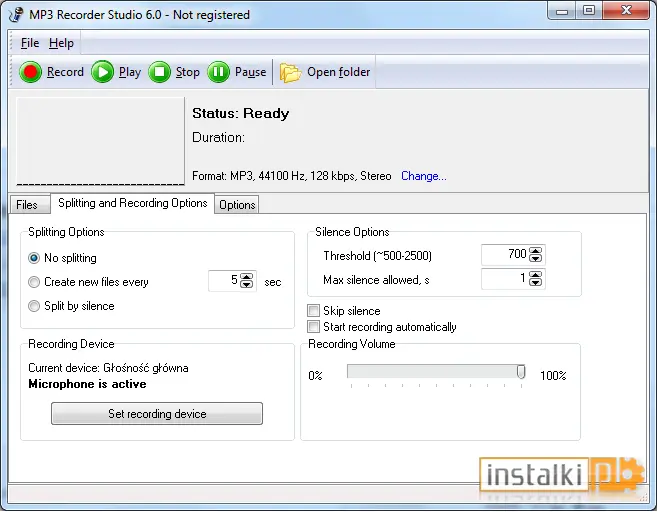 Okladka MP3 Recorder Studio