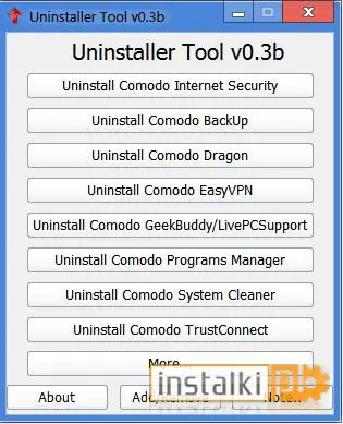 Comodo Products Uninstaller Tool