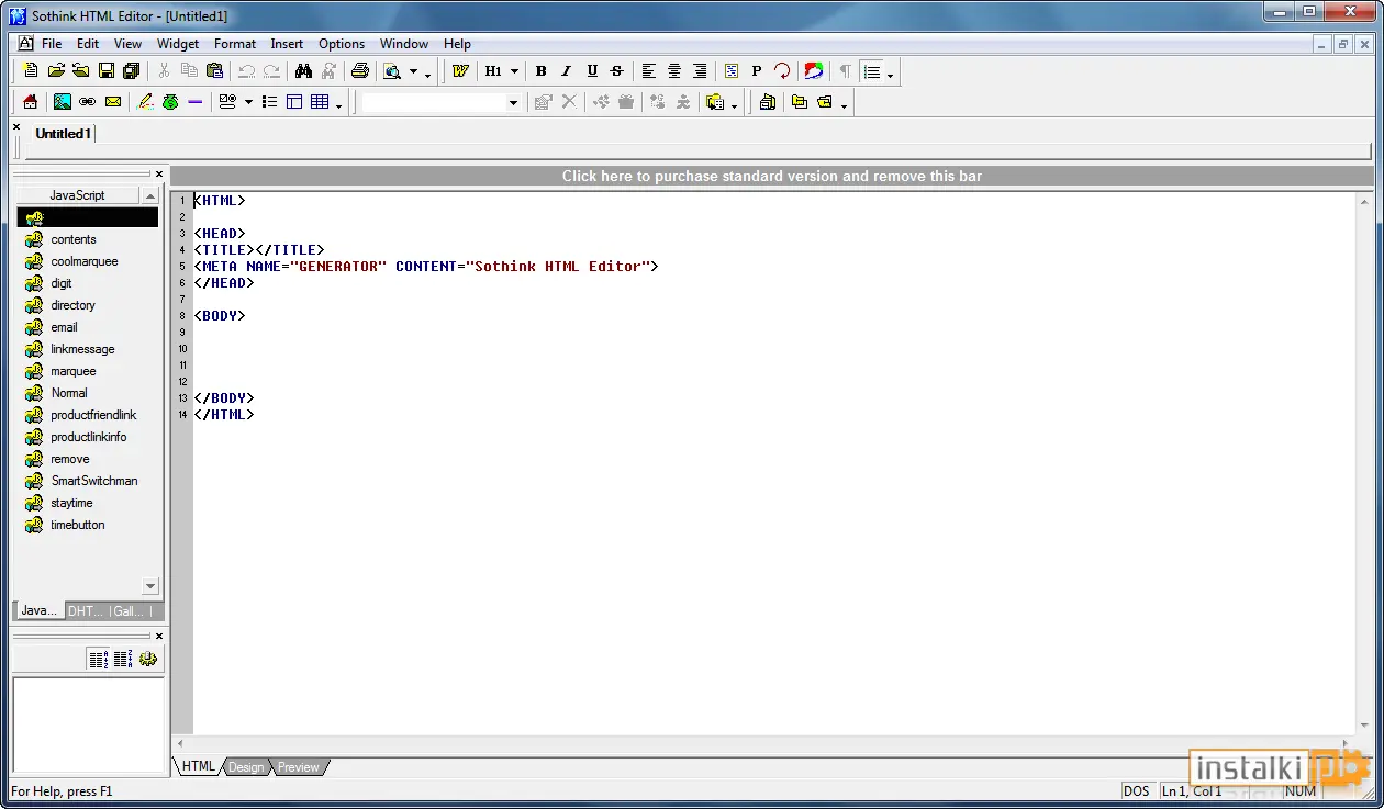 Okladka Sothink HTML Editor