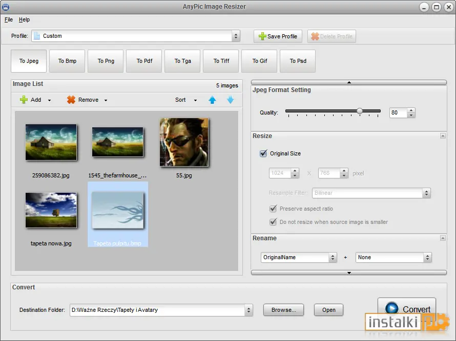 Okladka PearlMountain Image Resizer Free