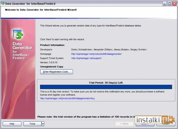 Okladka EMS Data Generator for InterBase/Firebird