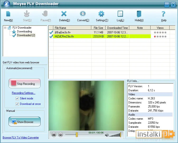 Okladka Moyea YouTube FLV Downloader