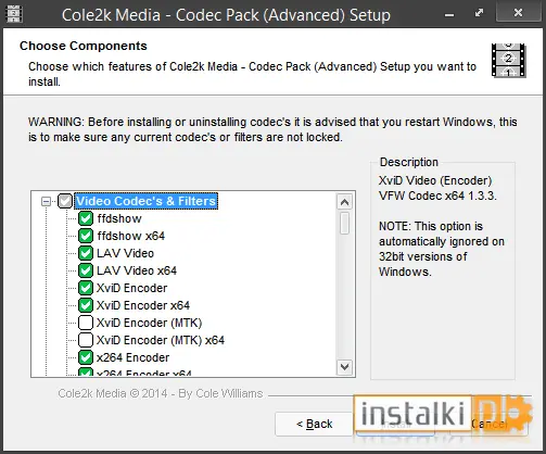 Cole2k Media Codec Pack Advanced