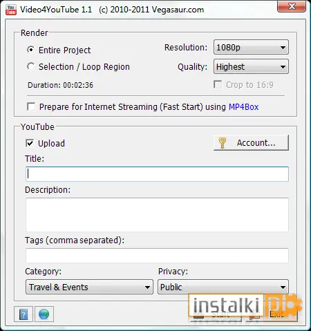 Okladka Video4YouTube