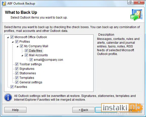 Okladka ABF Outlook Backup