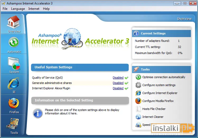 Okladka Ashampoo Internet Accelerator