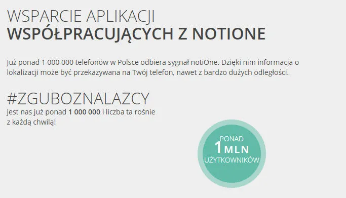 notiOne to niewielki lokalizator Bluetooth