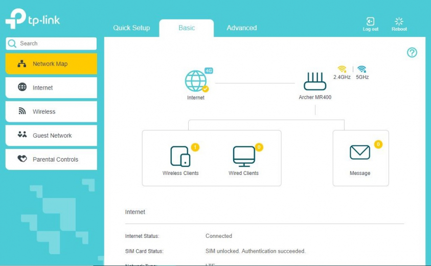 TPLink Archer MR400 Konfiguracja podstawowa