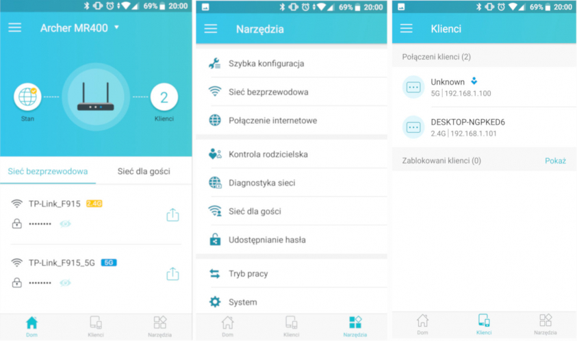 Aplikacja mobilna TP-Link Tether
