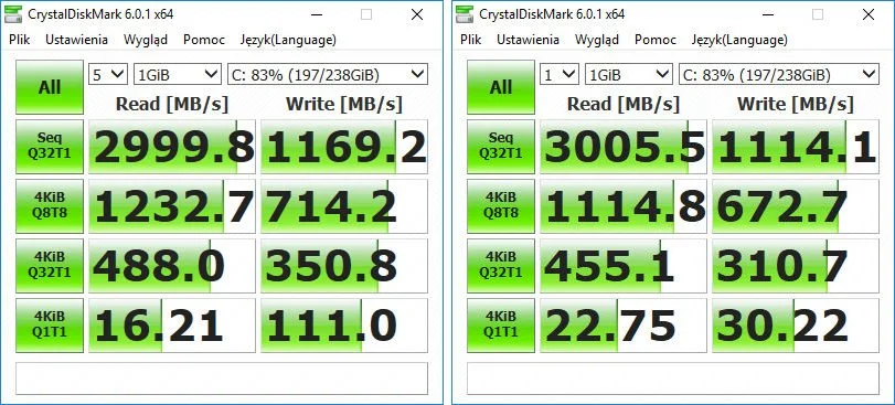 Mi Notebook Pro CrystalDiskMark