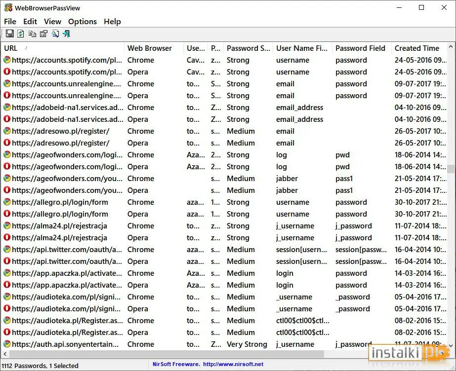 Okladka WebBrowserPassView