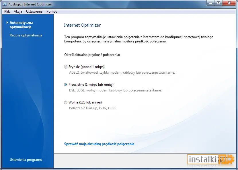 Okladka Auslogics Internet Optimizer