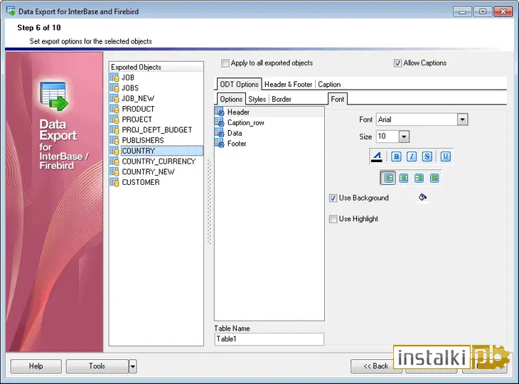 Okladka EMS Data Export for InterBase/Firebird
