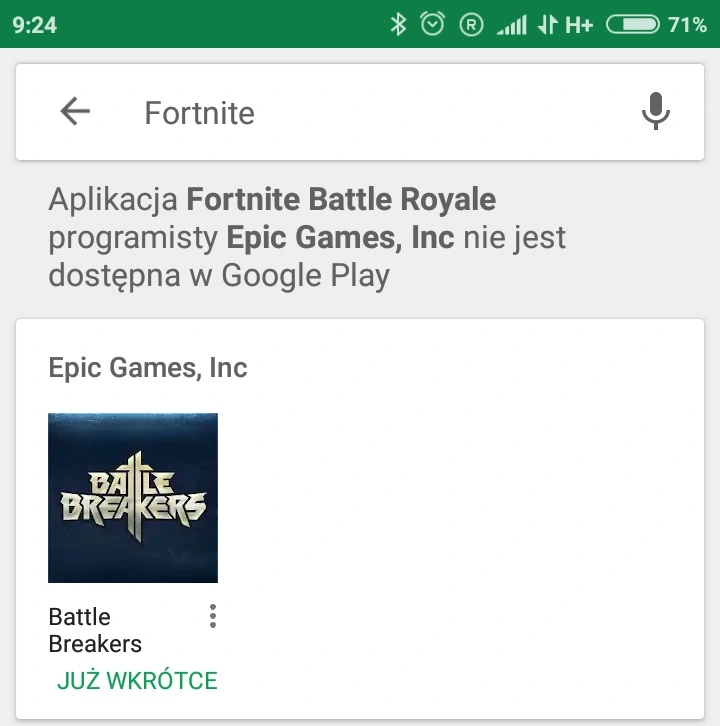 google play nie pobierzesz fortnite