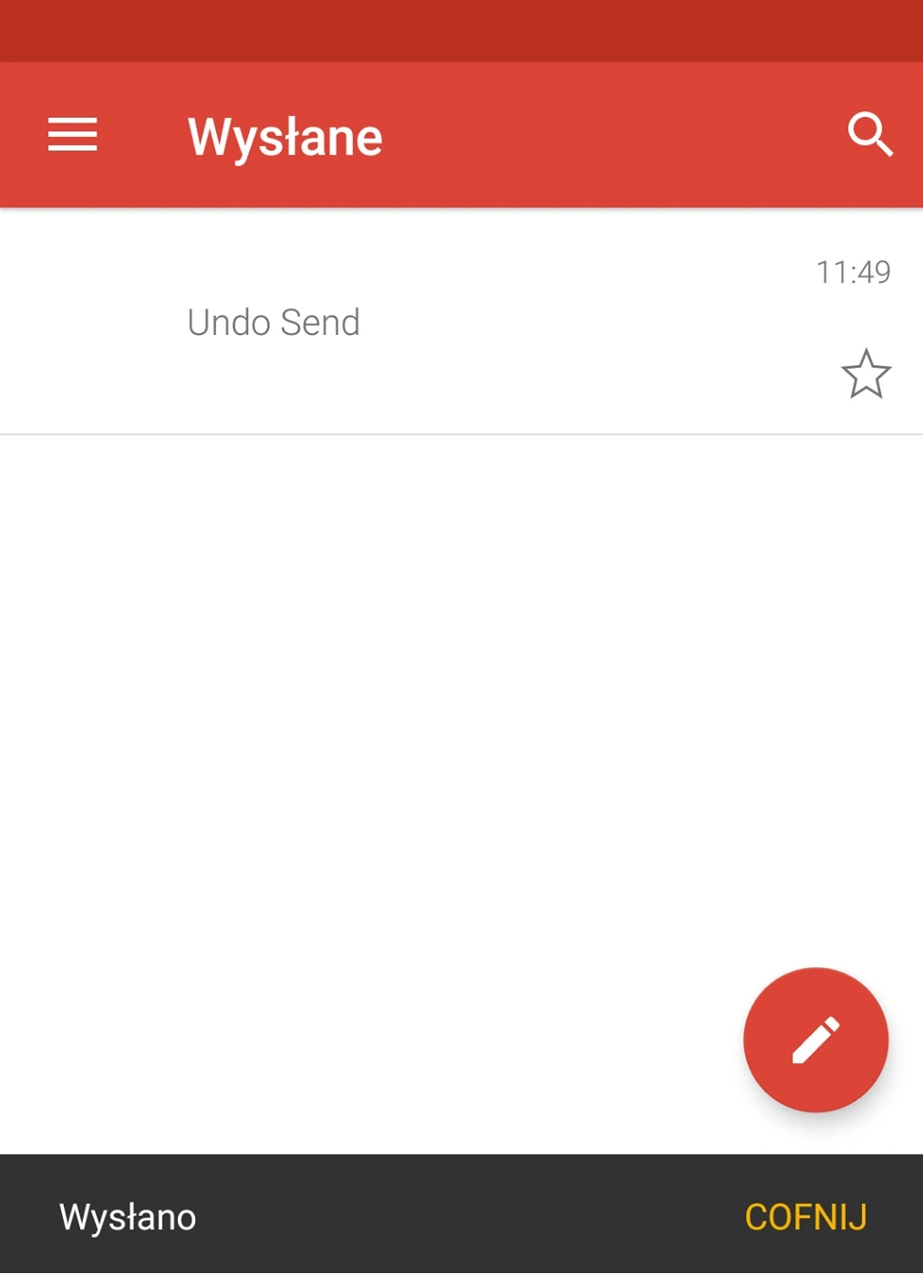 gmail undo send screen