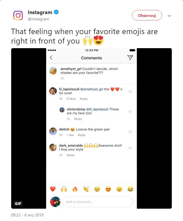 emoji bar instagram 2