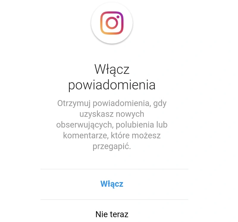 instagram powiadomienia w przegladarce pc