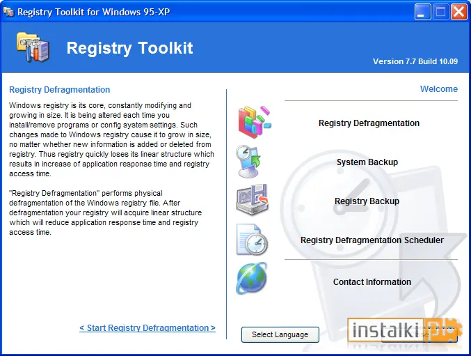 Okladka Registry Defragmentation