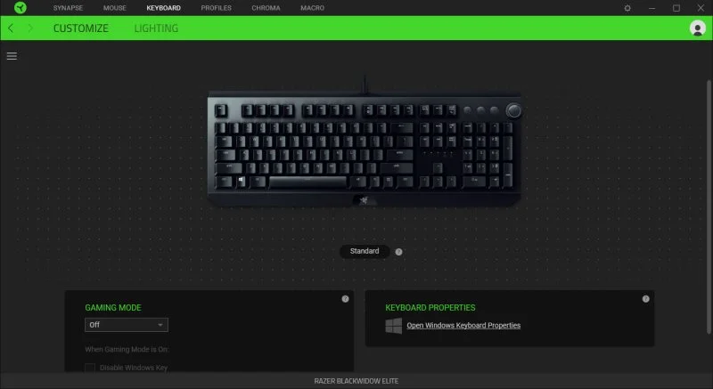 Razer BlackWidow Elite soft 1