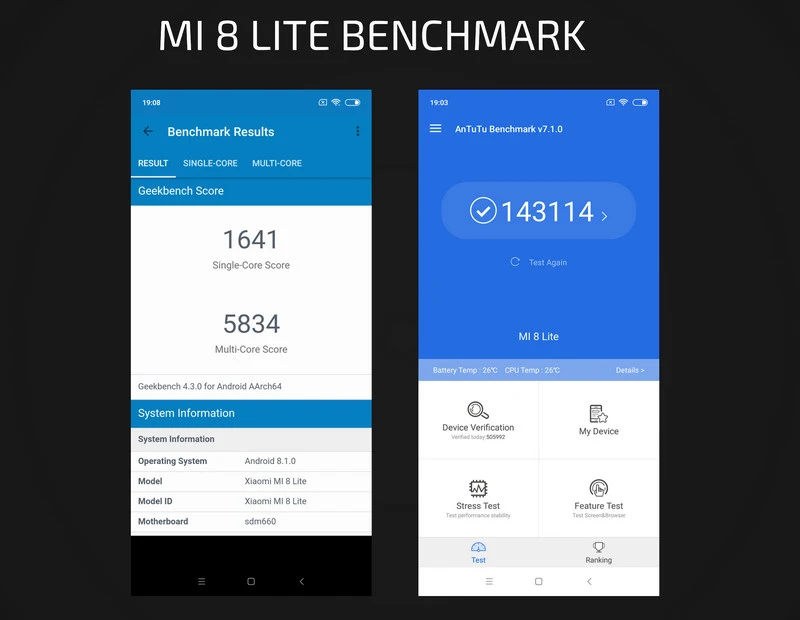 Mi 8 Lite Benchmark