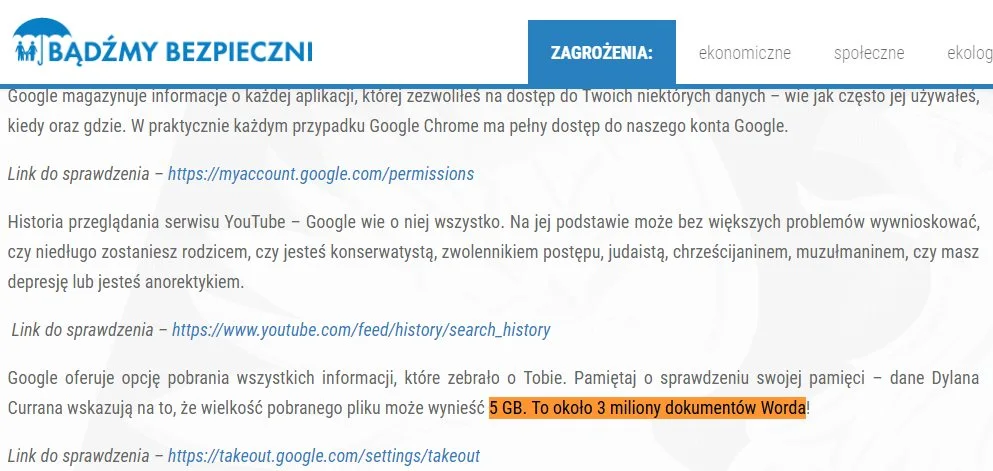 ostrzegamy online word