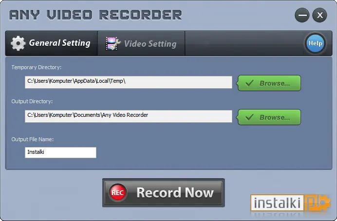 Okladka Any Video Recorder
