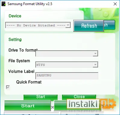 Okladka Samsung Format Utility