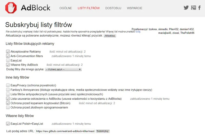 adblock filtrz